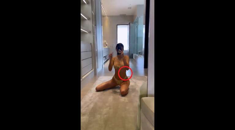 Kendall Jenner está usando "Photoshop" na cintura em seus vídeos?