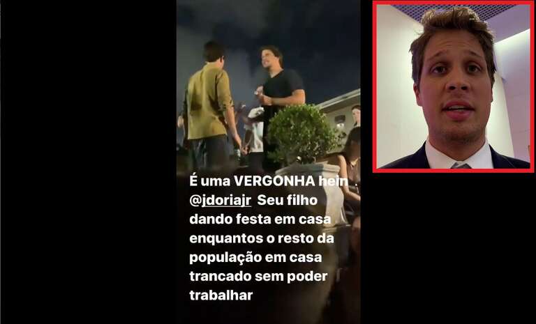 Filho de João Doria deu festa durante lockdown em São Paulo?