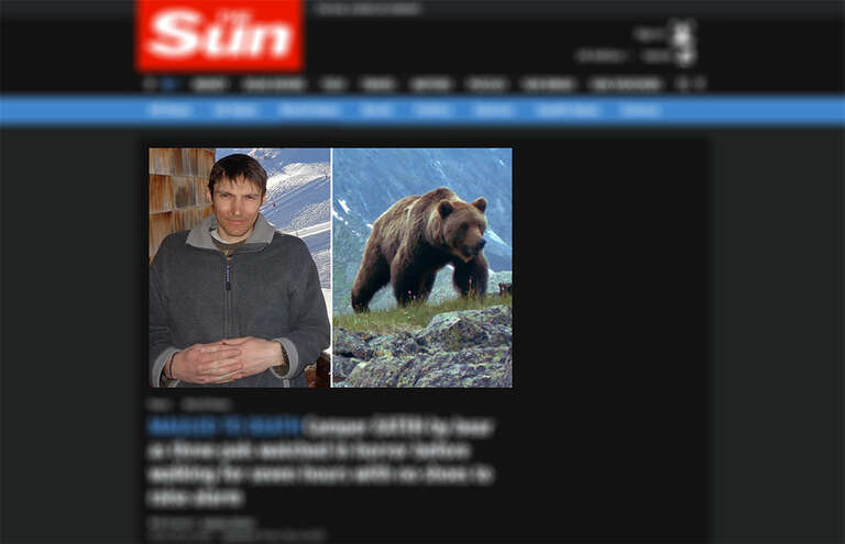 Russo é morto e comido por urso em parque da Sibéria