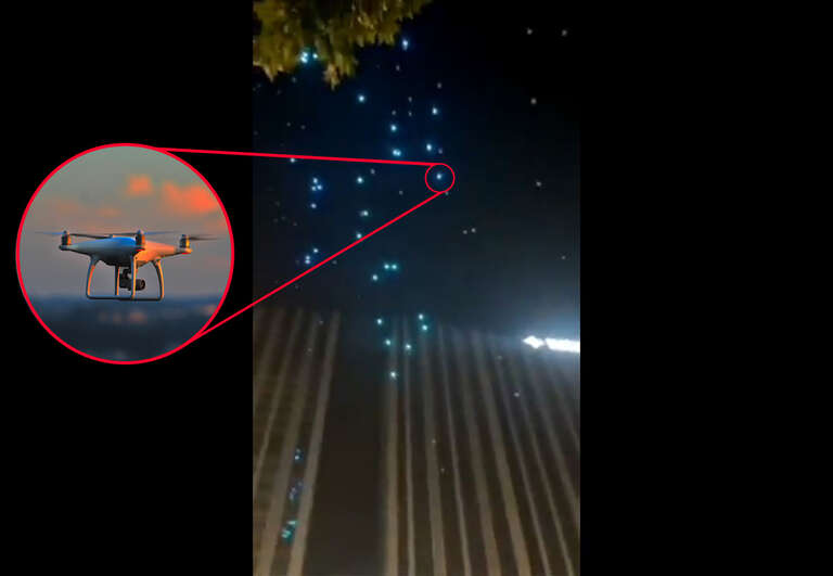 Show de luzes com 200 drones dá errado na China
