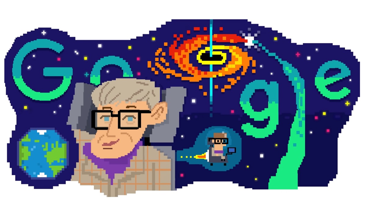 Doodle do Google celebra os 80 anos de Stephen Hawking