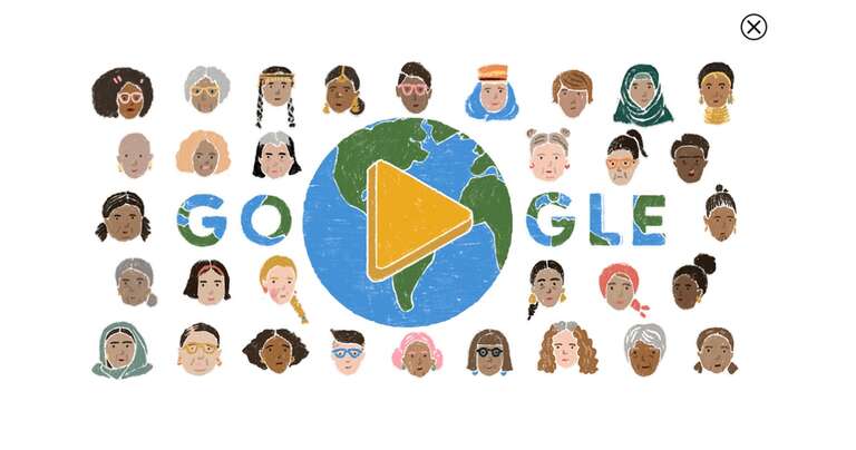 Google homenageia as mulheres comuns do mundo no Doodle que celebra o Dia Internacional da Mulher 2022
