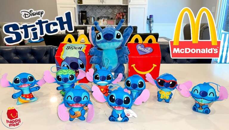 Veja como são os brinquedos do Stitch que estão no McLanche Feliz do McDonald's