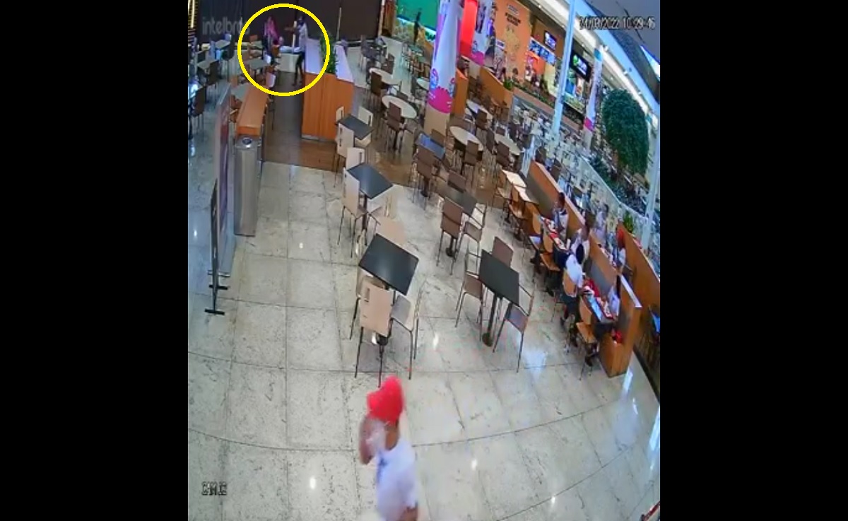 Vídeo mostra momento em que homem é baleado no shopping Catuaí de Londrina
