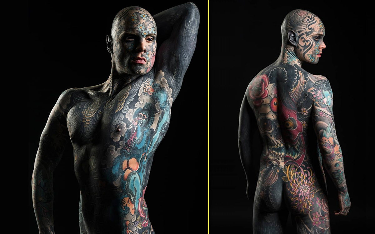 Conheça o professor mais “aterrorizante” do mundo, que já gastou R$ 318.000 com tatuagens