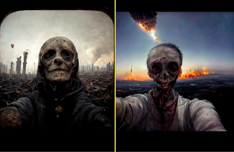 VÍDEO: inteligência artificial cria assustadoras "selfies do fim do mundo"