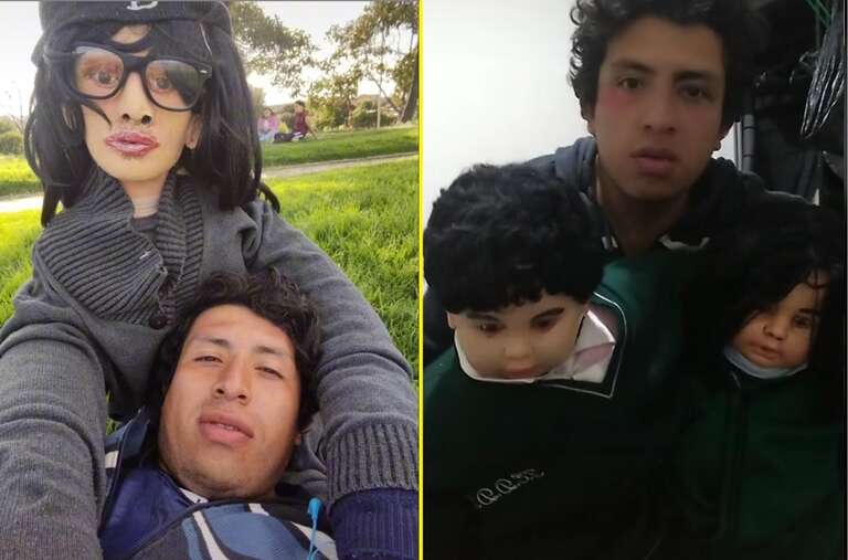 Colombiano "pai" de dois bonecos pretende se "casar" com boneca de pano para não ficar sozinho