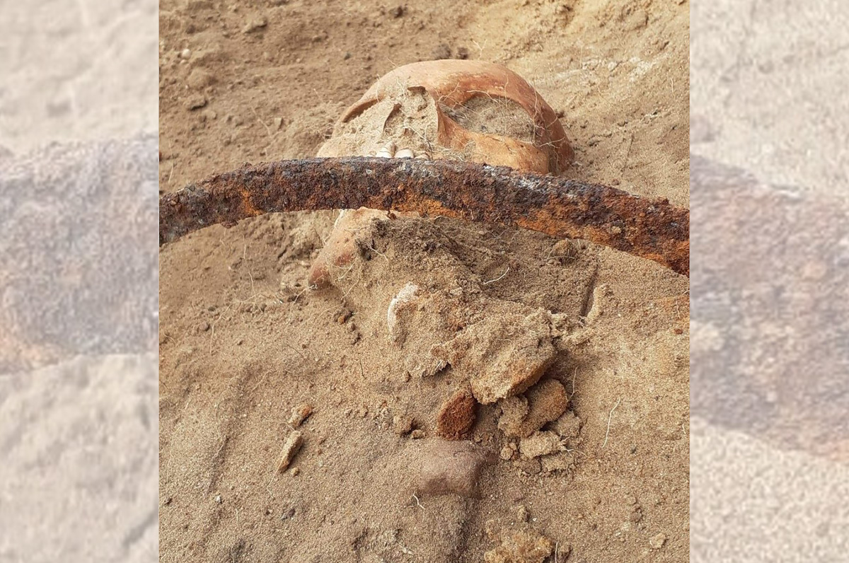 De forma inédita, arqueólogos encontram na Polônia um esqueleto de &#34;vampira&#34; com foice no pescoço