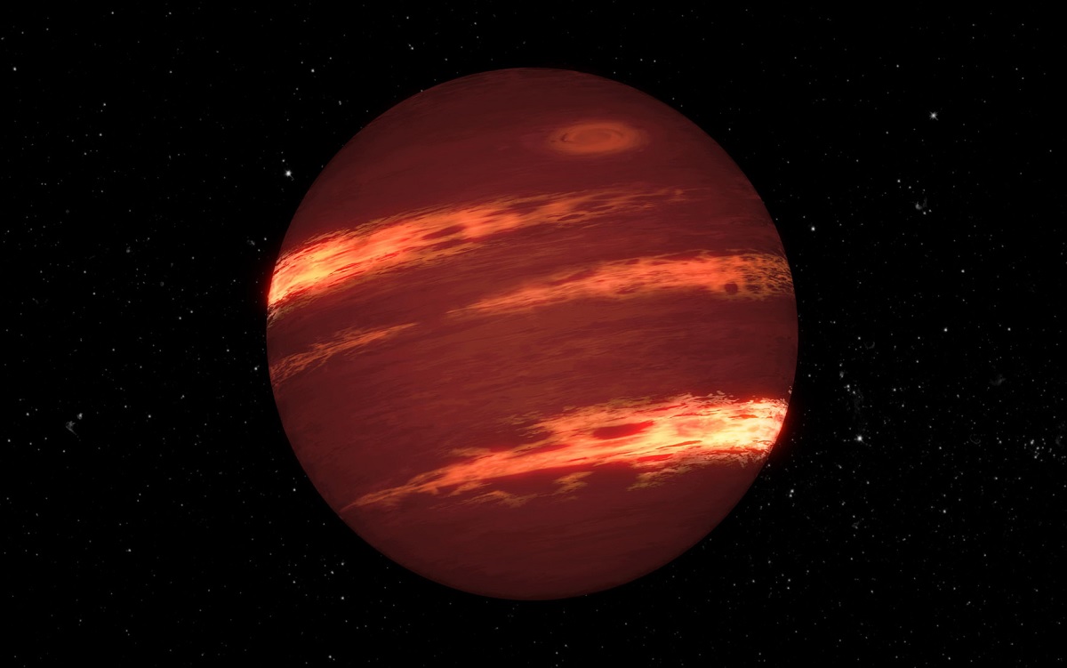 Cientistas identificam nuvens de &#34;areia&#34; em exoplaneta descoberto pelo telescópio James Webb