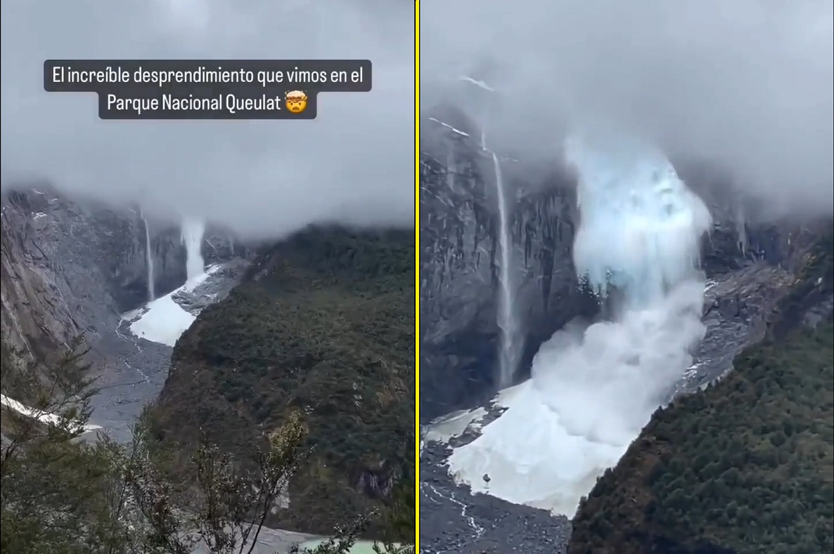 VÍDEO: turista flagra desprendimento de parte de geleira no Chile