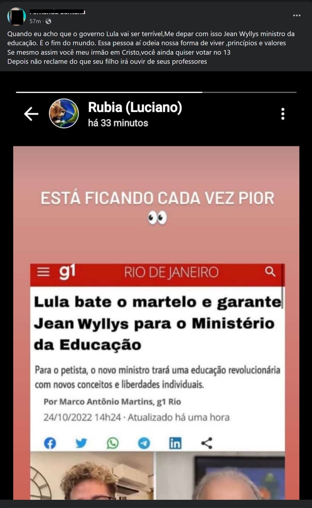 Se for eleito, Lula chamará o ex-deputado Jean Wyllys para ser ministro da Educação?