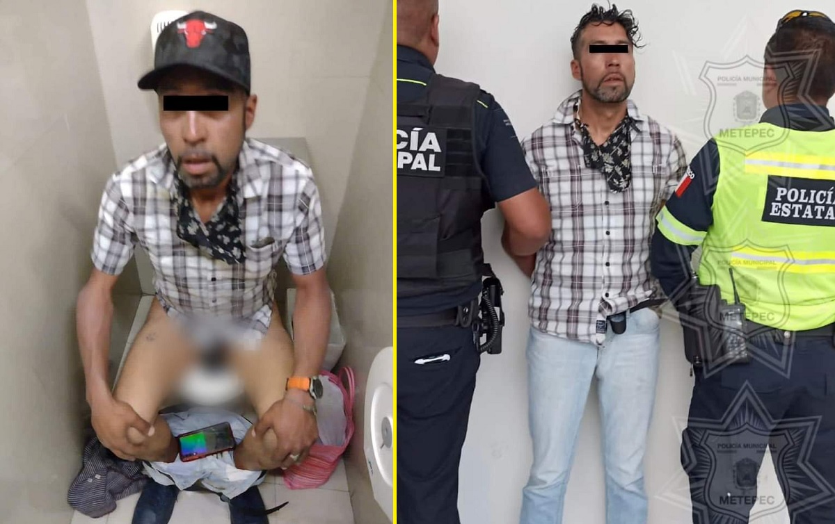 Ladrão é preso enquanto estava sentado na privada em banheiro de shopping no México