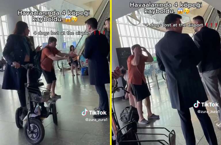 VÍDEO: brasileiro viraliza ao fazer escândalo em aeroporto da Turquia após ser impedido de ver seus cães