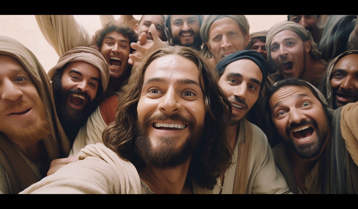Britânico usa IA para criar &#34;selfies&#34; de personagens históricos, incluindo uma de Jesus na Santa Ceia 