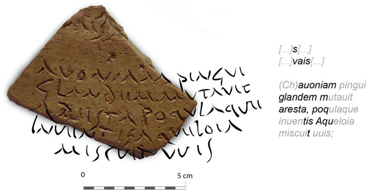 Cientistas identificam trecho do poema Geórgicas I, de Virgílio, em pote de azeite de quase 2.000 anos