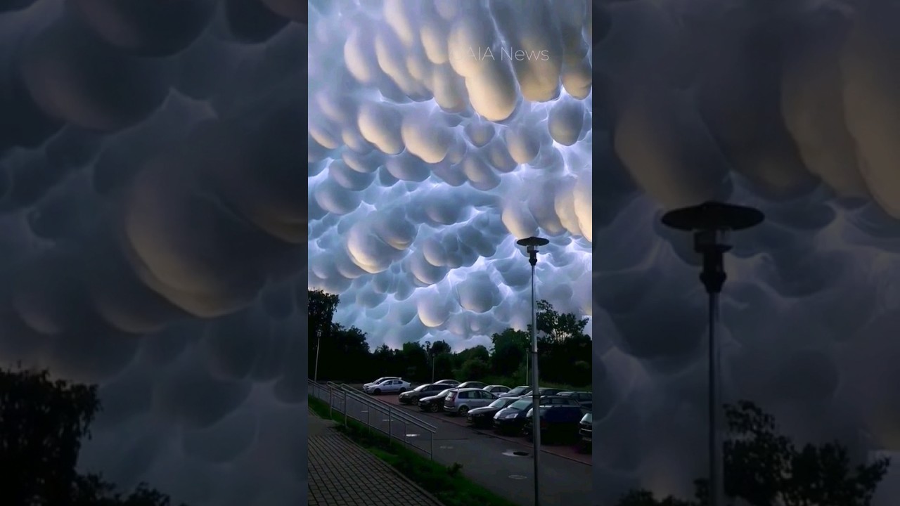 Vídeo feito na China com raro flagrante de nuvens mammatus se torna viral