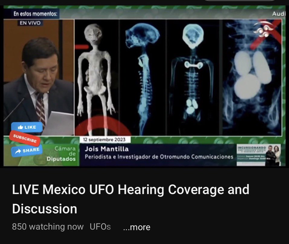 Suposto cadáver de extraterrestre é apresentado durante audiência pública no Congresso do México