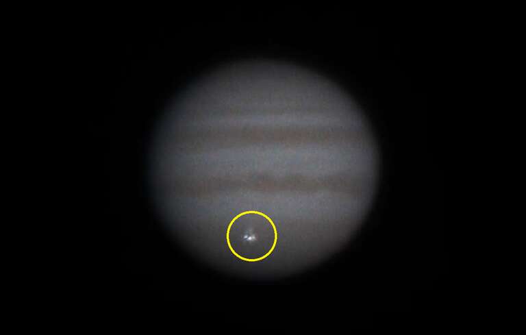 Astrônomo amador filma segundo maior impacto ocorrido em Júpiter nos últimos 10 anos