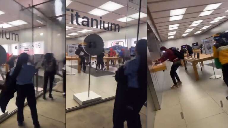 VÍDEO: grupo de jovens saqueia loja da Apple no centro da Filadélfia