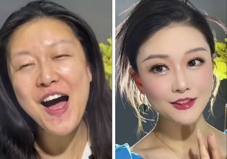 Tiktoker chinesa causa polêmica com maquiagem que a deixou muito mais nova; veja vídeo