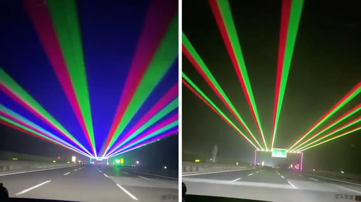 VÍDEO: lasers instalados em rodovia da China para &#34;evitar sono&#34; de motoristas intriga internautas