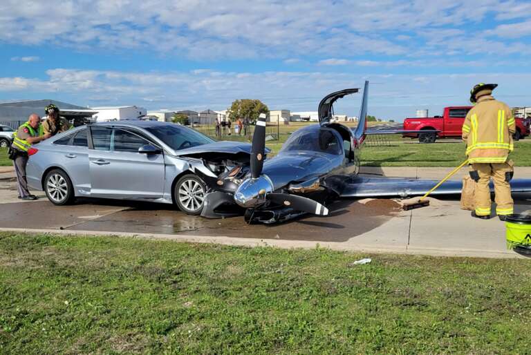 Já viu acidente de trânsito entre carro e avião? Essa batida bizarra foi registrada no Texas; veja o vídeo!