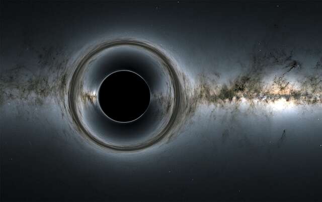 Astrônomos detectam pela 1ª vez luz atrás de um buraco negro