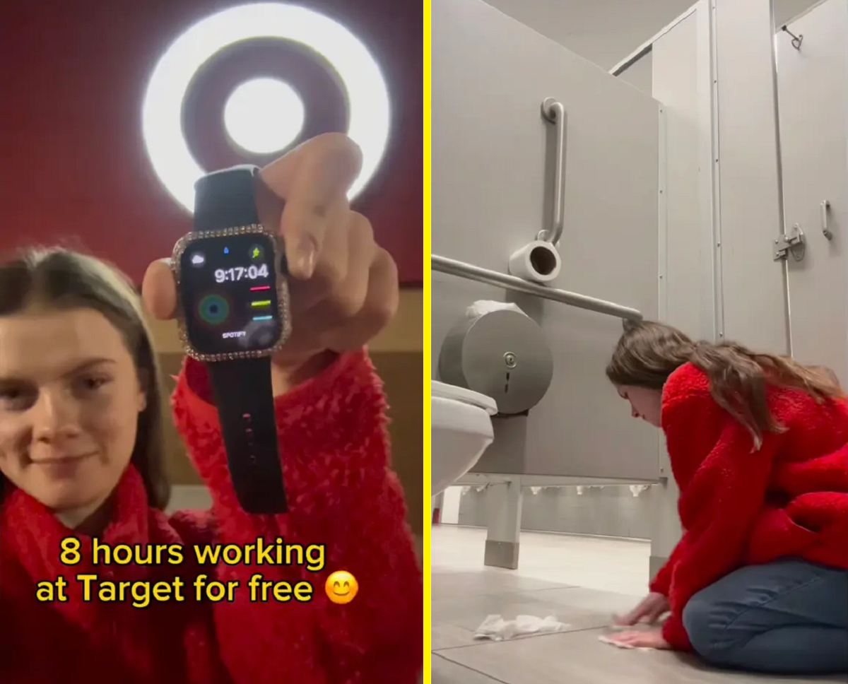 VÍDEO: tiktoker viraliza ao trabalhar de graça como faxineira em supermercado nos EUA