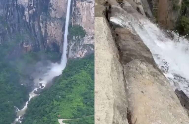 Vídeo que mostra canos fornecendo água para famosa cachoeira da China viraliza e causa polêmica