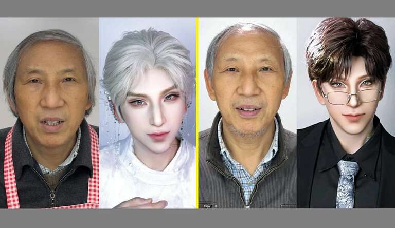 Maquiadora chinesa viraliza no TikTok ao transformar o avô em personagem adolescente de anime